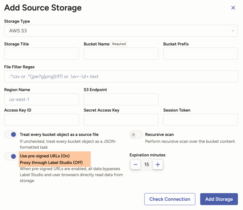 Image of proxy options